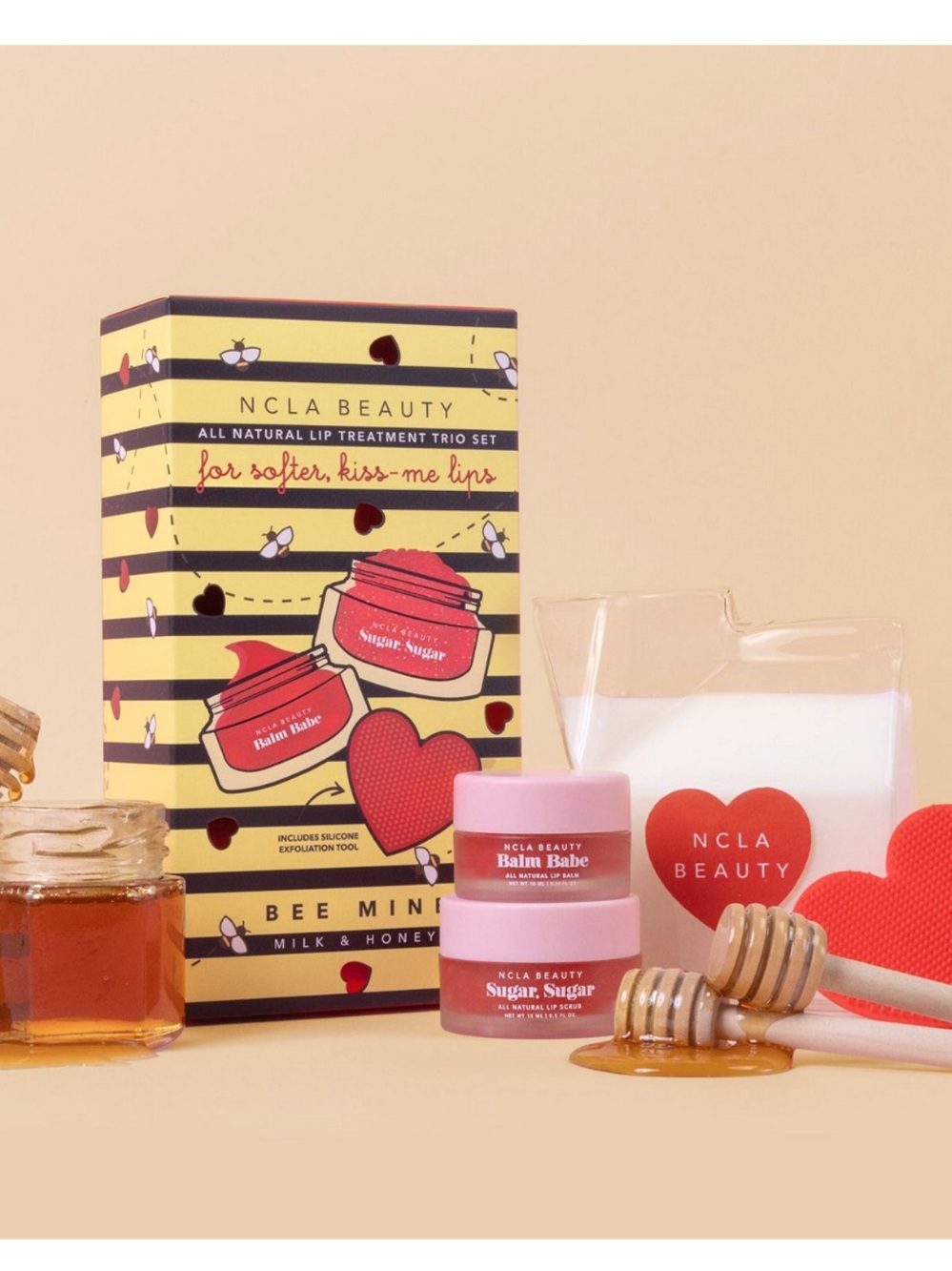 NIB NCLA Beauty 3-PC Milk & HoNEY Lil Care treatment Set with Applicator